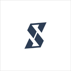 letter S logo design vector
