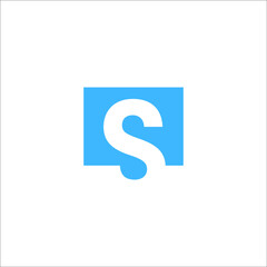letter S logo design vector