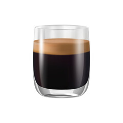 Glass Black Coffee Composition