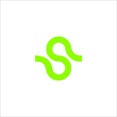letter S logo design vector