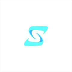 letter S logo design vector