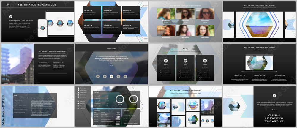 Canvas Prints vector templates for website design, presentations, portfolio. templates for presentation slides, fl