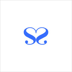 SS letter logo design vector