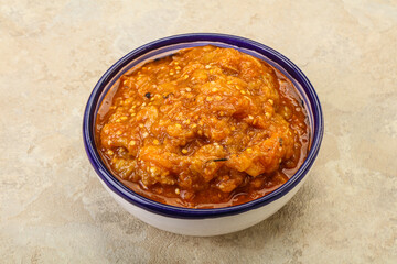 Caucasian cuisine - Mangal salad with vegetables