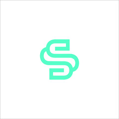 letter S logo design vector