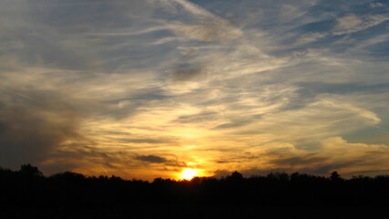 Fototapeta na wymiar The sky at sunset