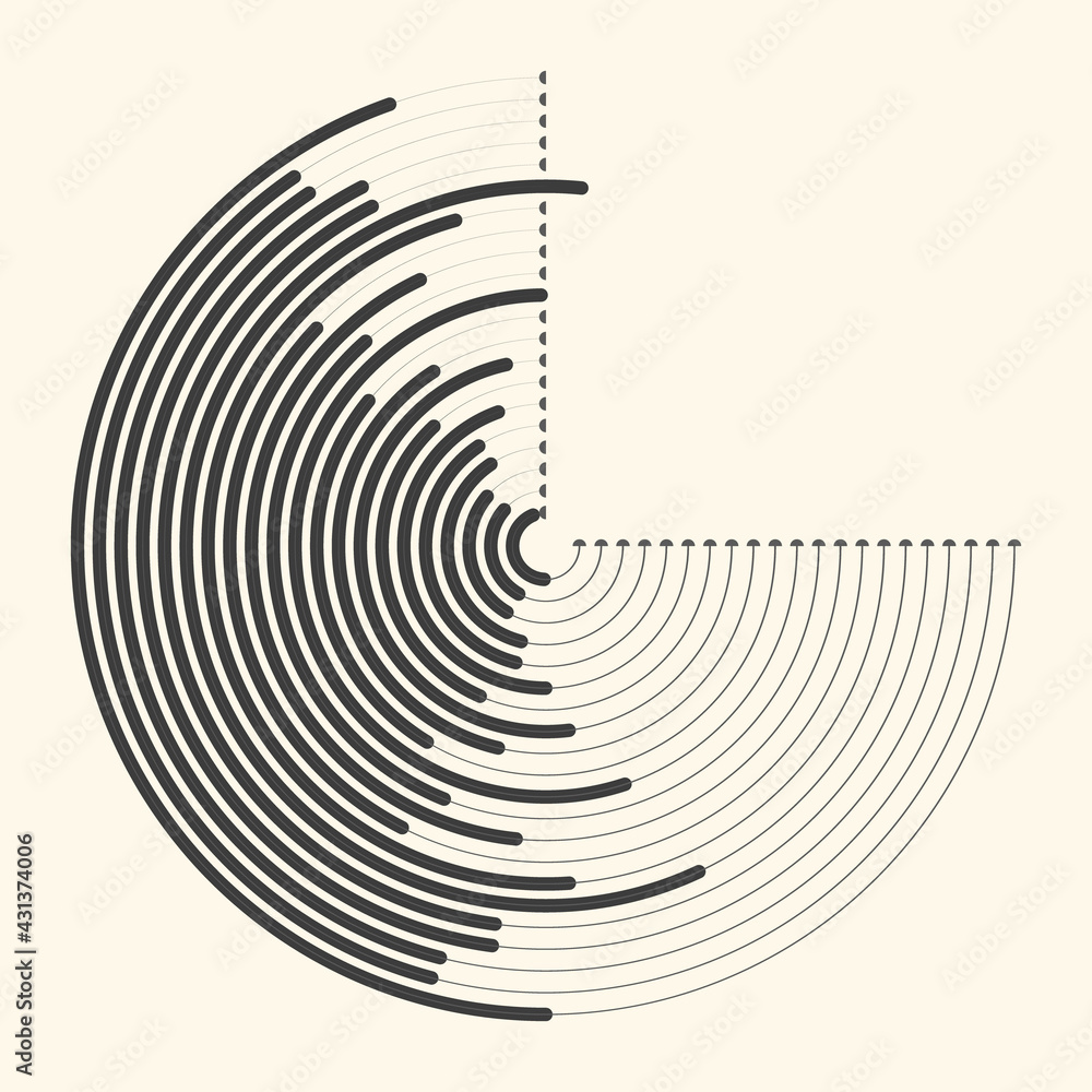 Poster Abstract background with circles. Halftone design.