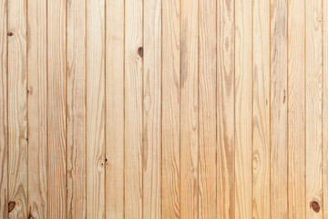 Fototapeta premium Natural new wooden wall made of uncolored pine wood planks