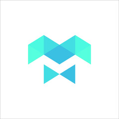m logo design vector