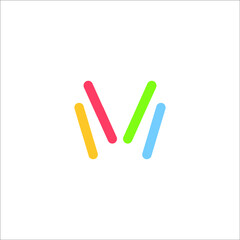 m logo design vector