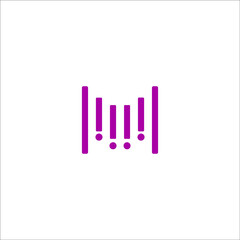 m logo design vector