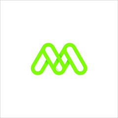 m logo design vector