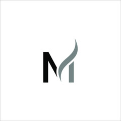 m logo design vector - obrazy, fototapety, plakaty
