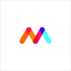 m logo design vector