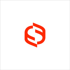 letter FS logo design vector