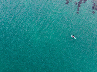 paddle border Cornwall England uk turquoise sea 
