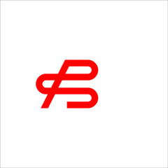 letter PS logo design vector