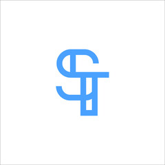 letter TS logo design vector
