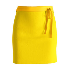 Add your amazing designs or logo to this Front View Stylish Half Waist Apron Mockup In Cyber Yellow Color, and everything will be done.