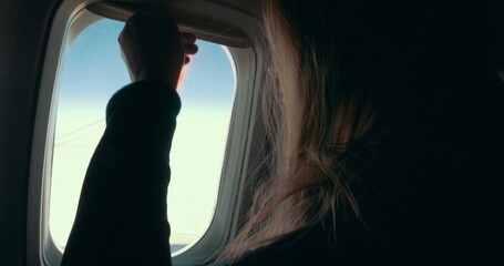 Opening blind of illuminator in the plane