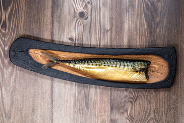 Cold smoked mackerel on a beautiful handmade toasted oak board