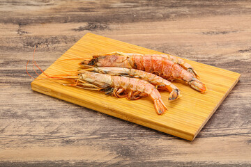 Tasty big Langoustine over the board