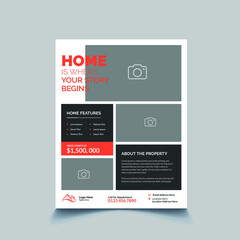 Corporate Real Estate Marketing Flyer Template Design