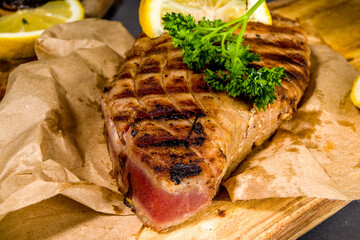 Grilled tuna meat