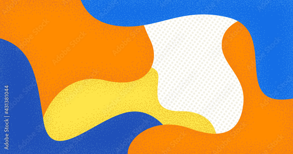 Wall mural abstract texture with futuristic liquid shapes. colorful background pattern. vector illustration.