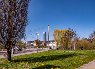 Fototapeta na wymiar Blick auf die Innenstadt von Jena