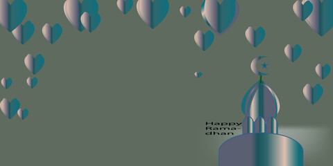illustration of an background Happy Ramadhan