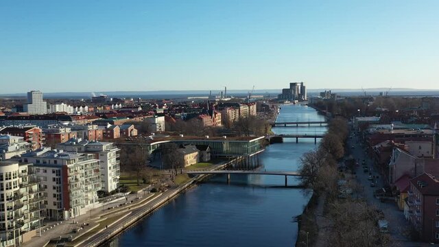 Sweden Halmstad Nissastrand Drone Video 4K