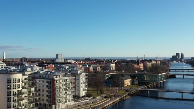 Sweden Halmstad Nissastrand Drone Video 4K