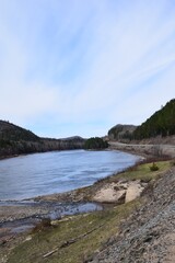 Fototapeta na wymiar St-Maurice river in southern Quebec 