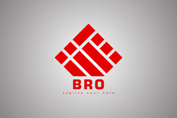 Fototapeta na wymiar Bro Logo, Handshake symbol, Cooperation and Business logo. two red hands make a deal to form a triangle Isolated on Gradient Background. Handshake, partnership and teamwork. Design Vector Icon.