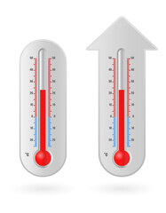 thermometer icon house shape