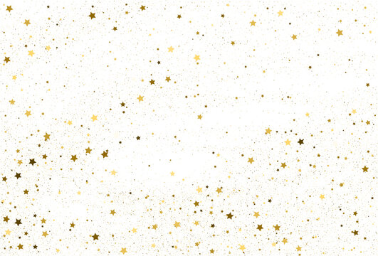 Golden stars texture. Holiday digital paper