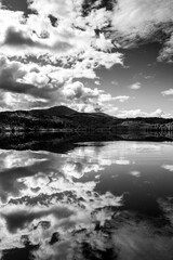 black and white reflection