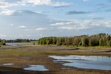 landscape with river and sky