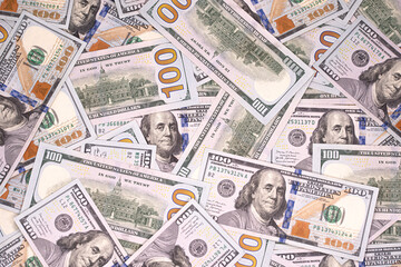 Background made of dollar banknotes