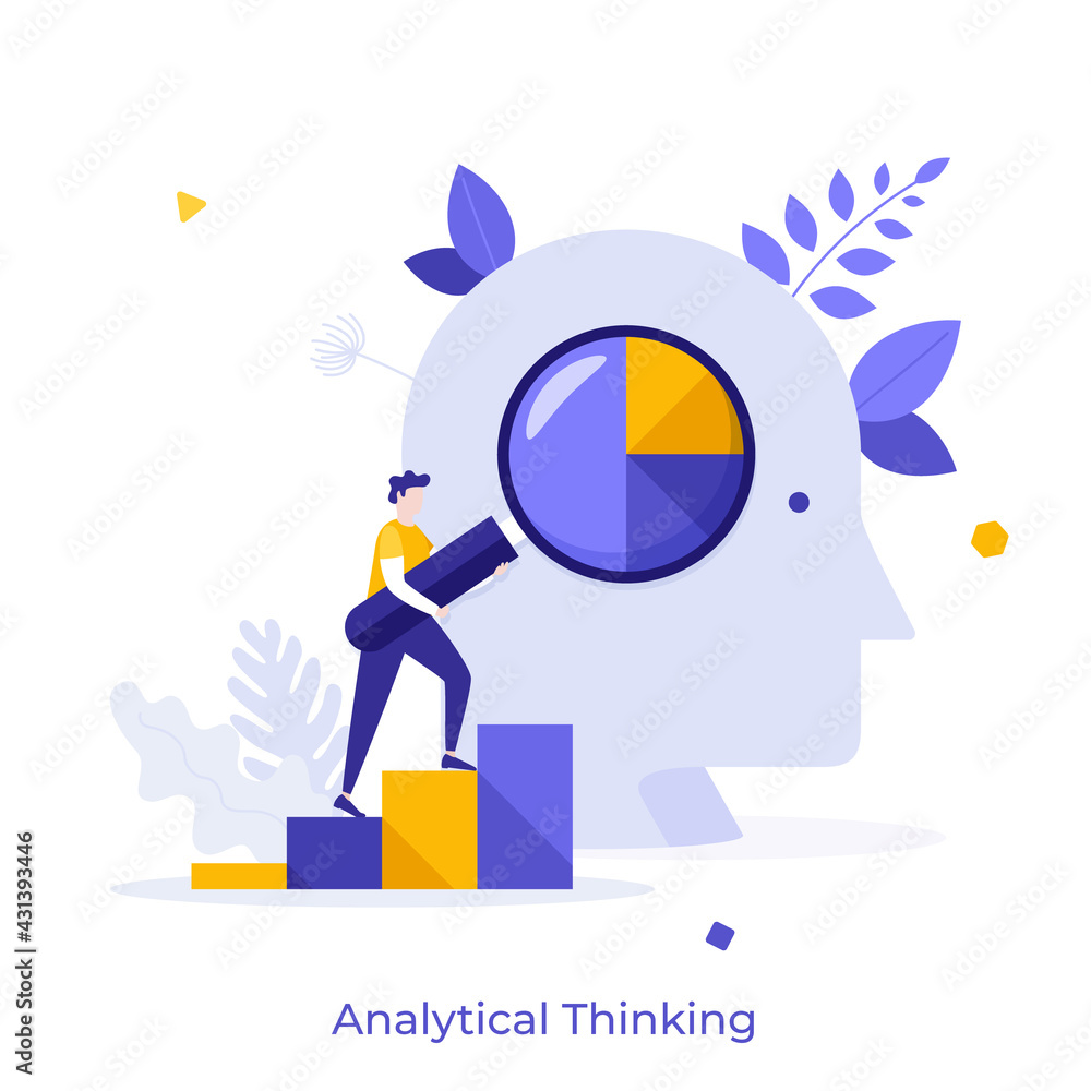 Poster abstract character concept. vector