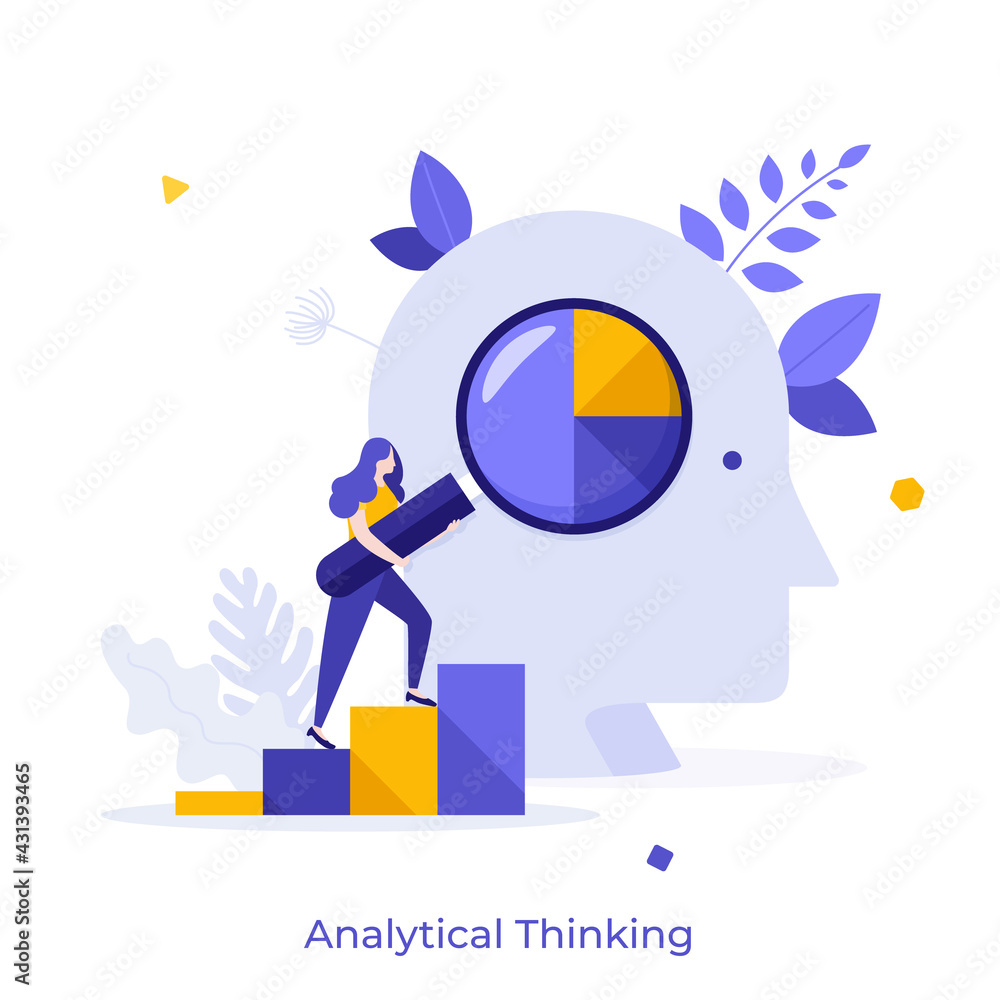 Poster abstract character concept. vector