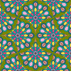 scale geo shapes seamless pattern with ornamental geometric motifs