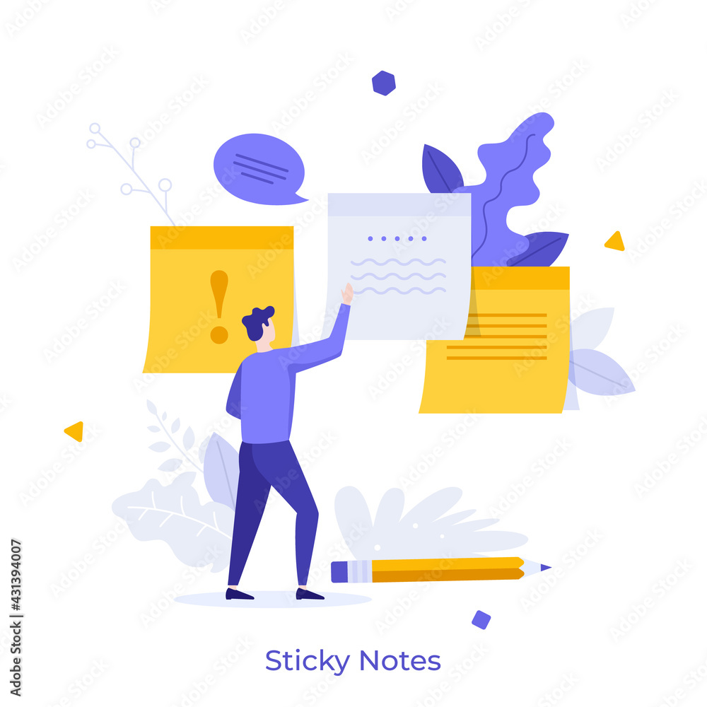 Poster abstract character concept. vector