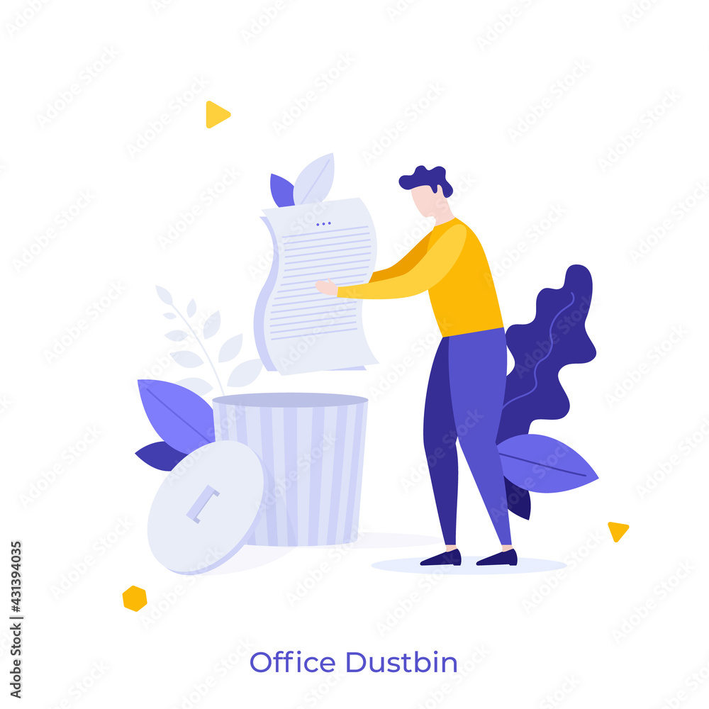 Poster Abstract Character Concept. Vector