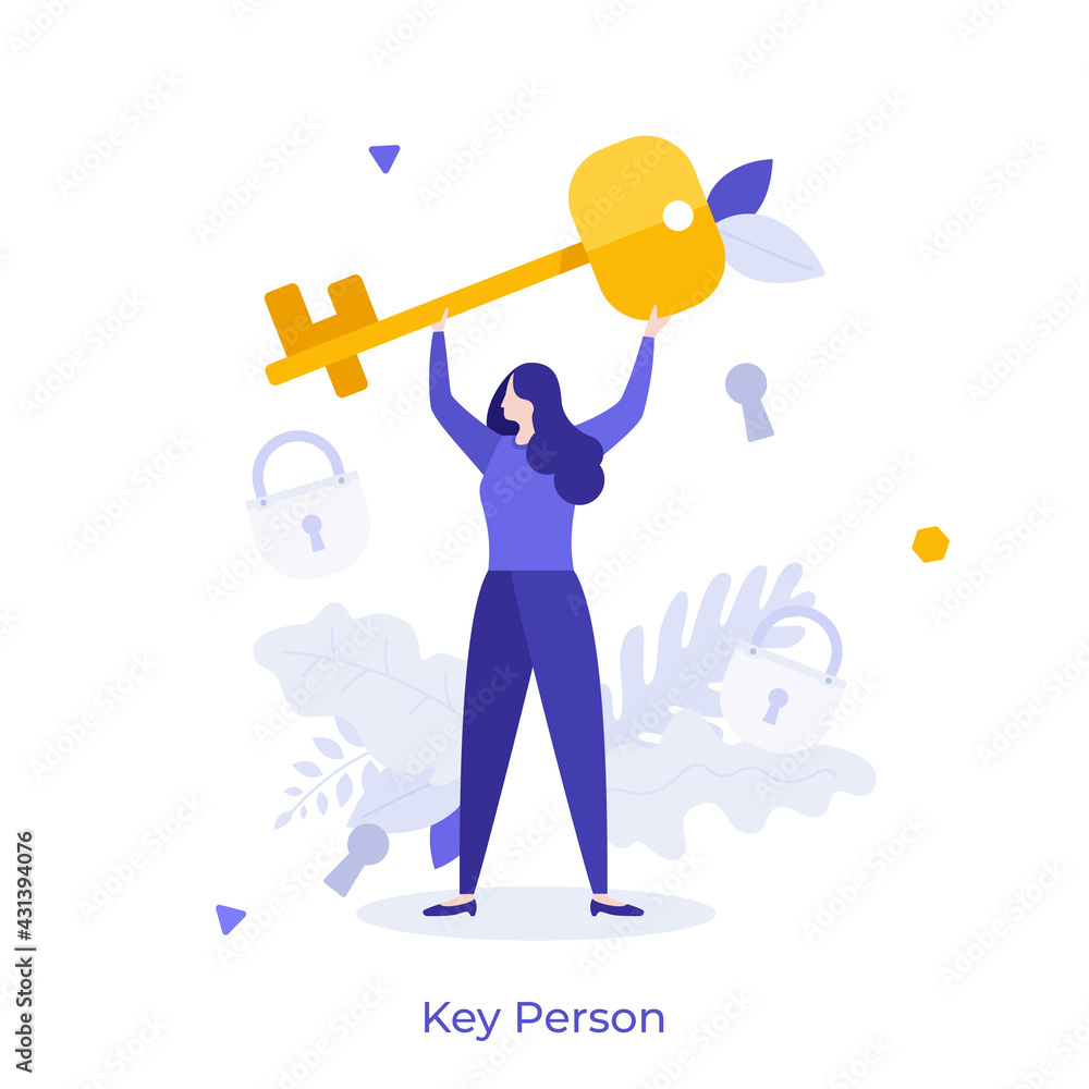 Poster abstract character concept. vector