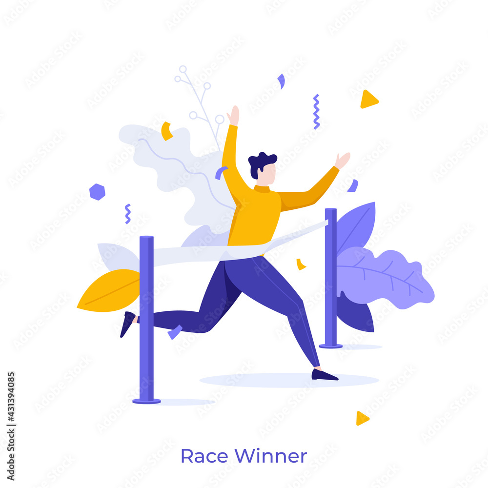 Poster abstract character concept. vector