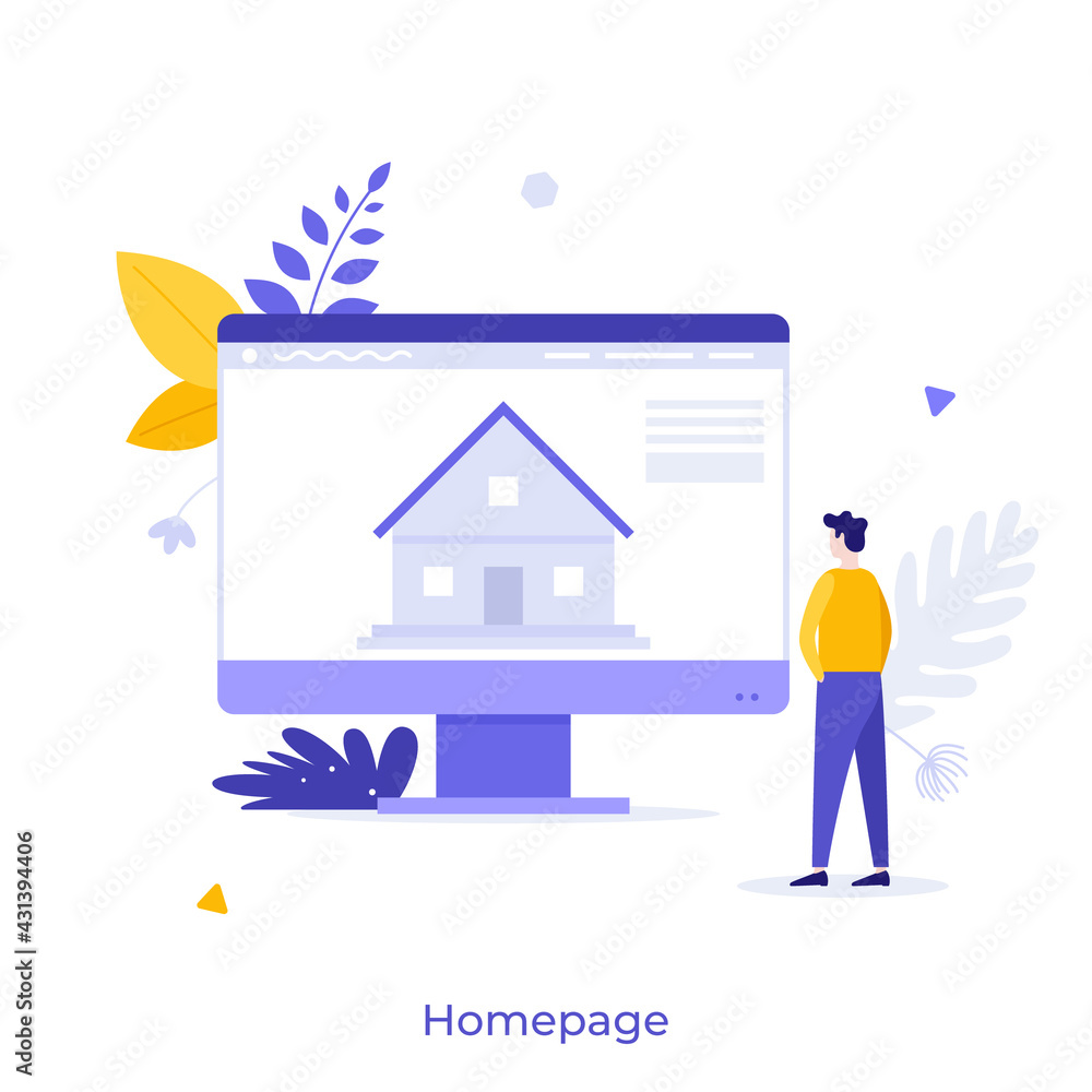Poster abstract character concept. vector