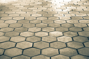 Cobblestone pavement paving