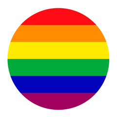 Obraz premium A circle with a rainbow color composition as a symbol of LGBT.
